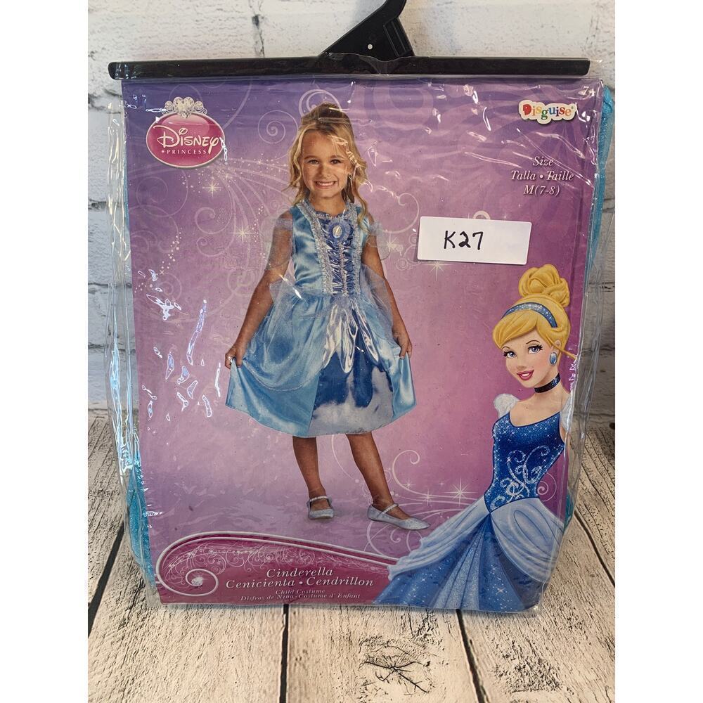 DISGUISE DISNEY PRINCESS Girl's Cinderella Costume / Size: Medium 7/8